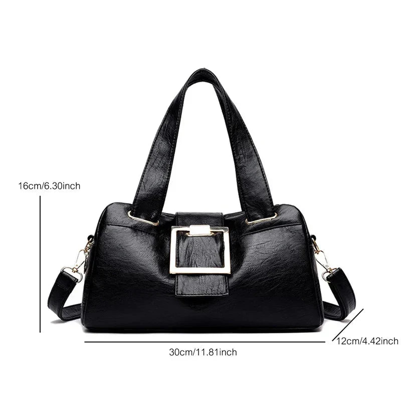 Bolso de hombro para mujer, diseño clásico modelo Raissa