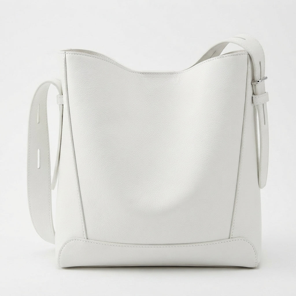 Bolsa Feminina de Ombro em Couro PU Grande Capacidade Impermeável Modelo Belle