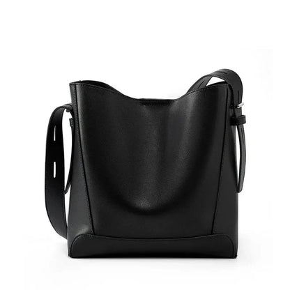 Bolsa Feminina de Ombro em Couro PU Grande Capacidade Impermeável Modelo Belle
