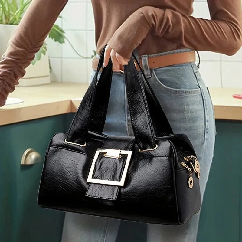 Bolso de hombro para mujer, diseño clásico modelo Raissa