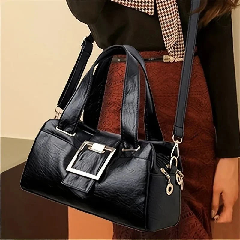 Bolso de hombro para mujer, diseño clásico modelo Raissa