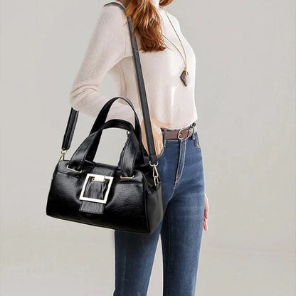 Bolso de hombro para mujer, diseño clásico modelo Raissa