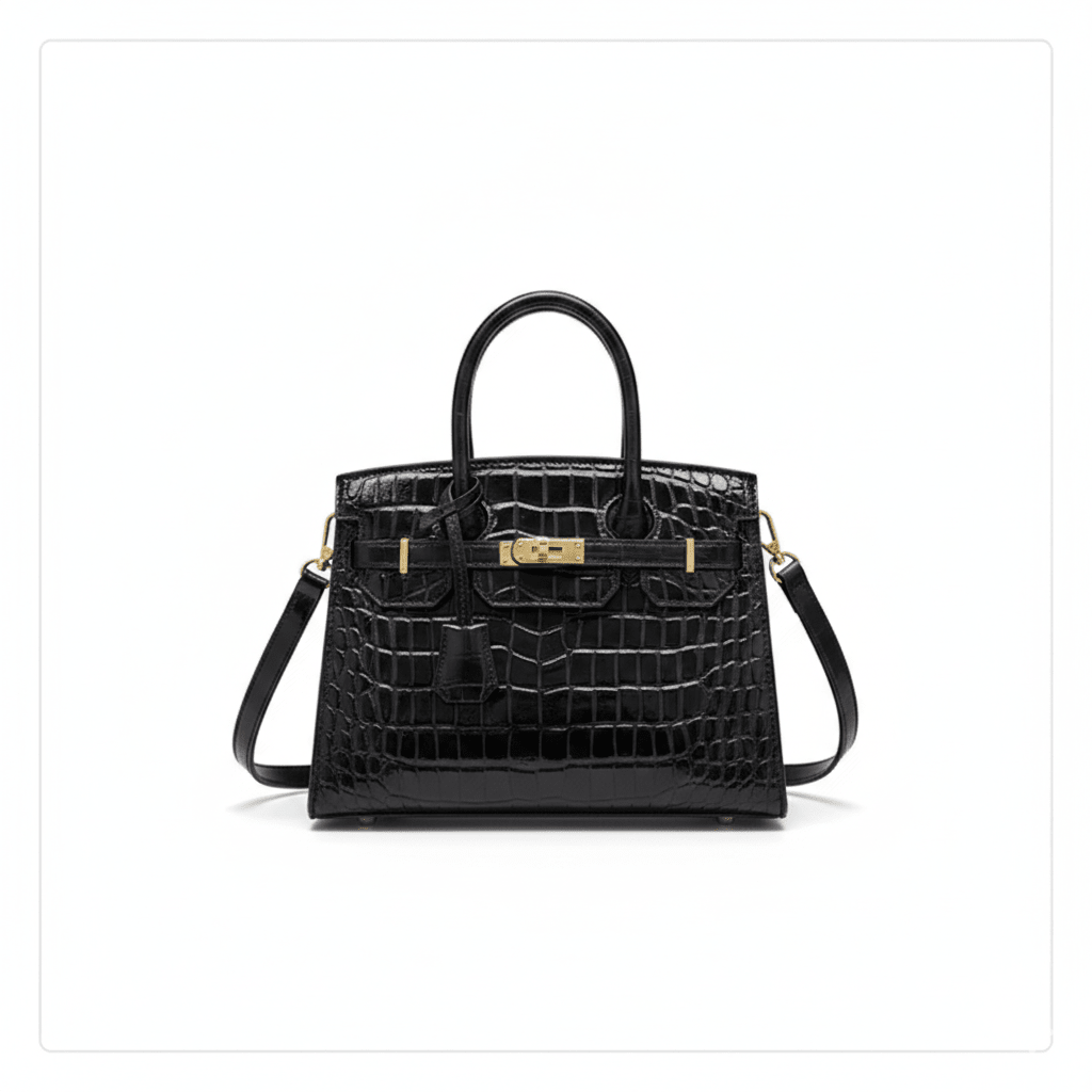 Bolso de Mujer en Piel Sintética Textura Cocodrilo Modelo Blinkin