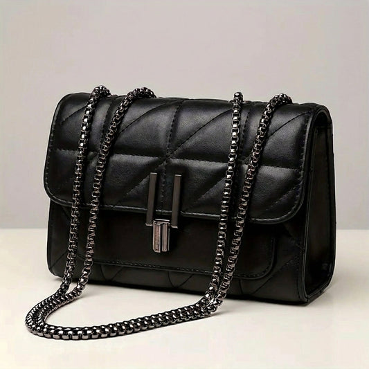 Bolso Femenino Transversal Matelassé en Piel PU con Cadena Modelo Emilly